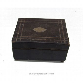 Antique Collection box with metal fixtures