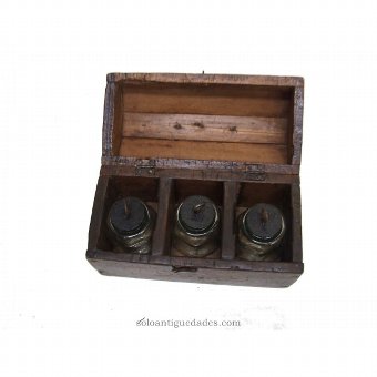 Antique Apothecary box made of wood