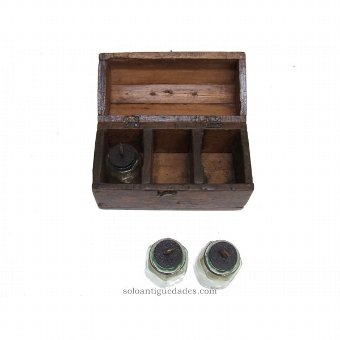Antique Apothecary box made of wood