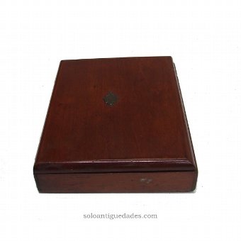 Antique Wooden collection box with metal fixtures