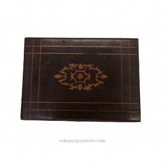 Antique Collection box inlaid with floral decoration