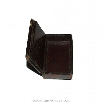 Antique Small wooden box plated