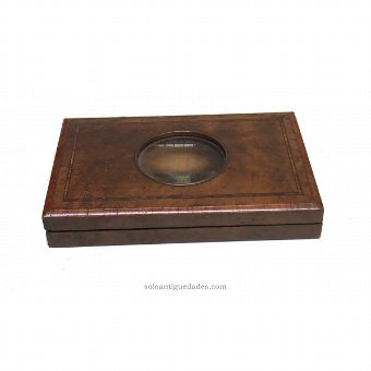 Antique Collection box with glass lid