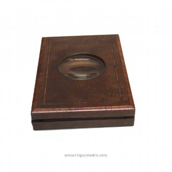 Antique Collection box with glass lid