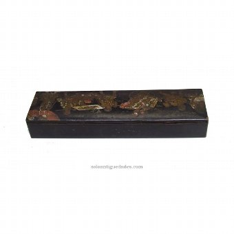 Antique Collection box with oriental scene