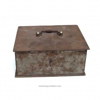 Iron box with top handle