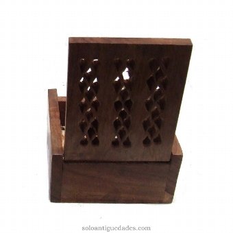 Antique Box collection with geometric openwork