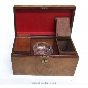 Antique Wooden collection box with lock
