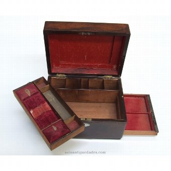 Antique Single collection box with several compartments