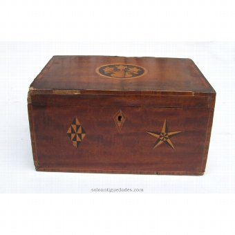 Collection box with inlay gem