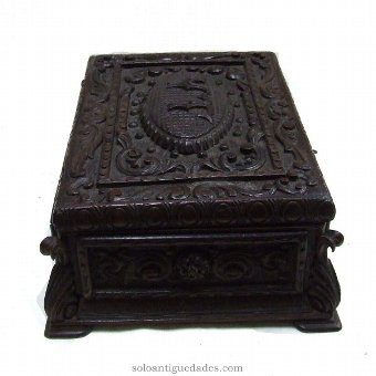 Antique Collection box with relief decoration