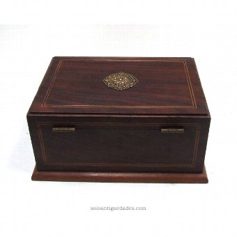 Antique Elegant collection box decorated with filigree