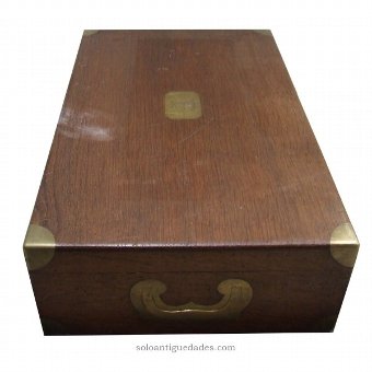Antique Collection box with the initials "MS"