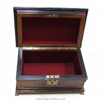 Antique Oculus collection box at the top