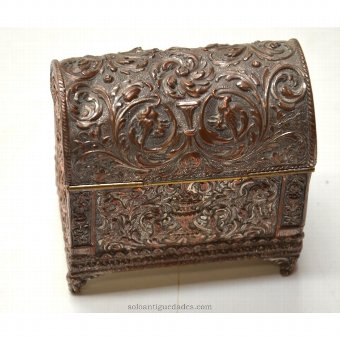 Antique Small chest with baroque decoration