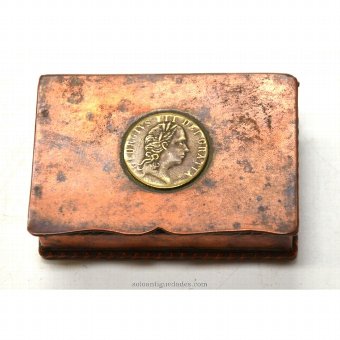 Antique Coin collection box with decorative