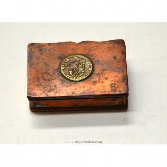 Antique Coin collection box with decorative