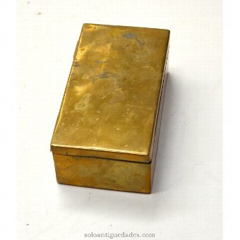 Antique Small gilt metal box