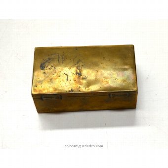 Antique Small gilt metal box