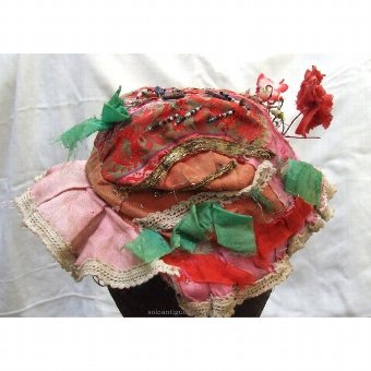 Antique Infant Hat with ornaments and beads