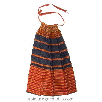 Beautiful apron with colored stripes