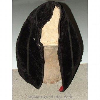 Mantilla embroidered with flowers and leaves