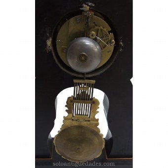 Antique French clock with marquetry