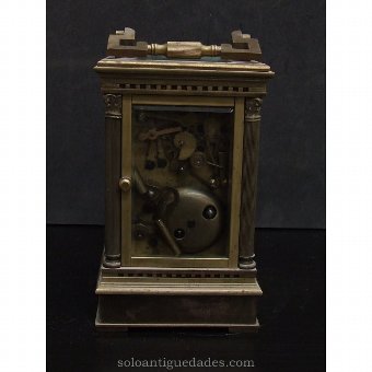 Antique Bronze clock and inner box ceramic
