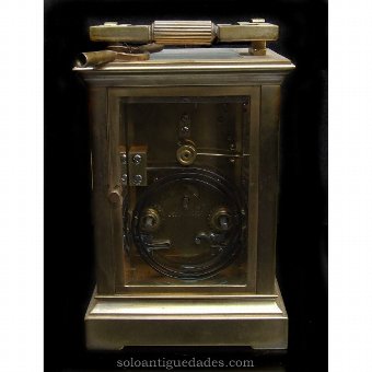 Antique French clock with brass case
