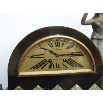 Antique Watch French figure marble base