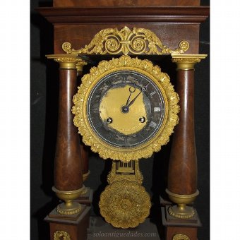 Antique Table clock signed by Guillaume F.Tin Au Havre