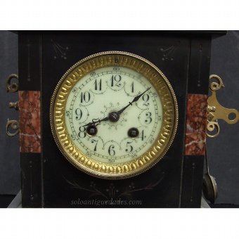 Antique Watch French slate and marble