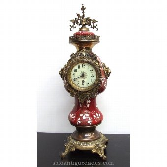 Antique French Porcelain Clock