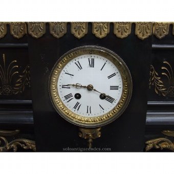 Antique Table clock decorated with sphinxes