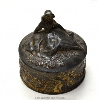 Collection box with female figure