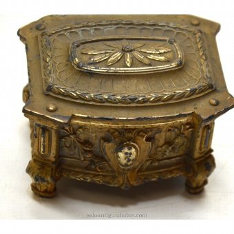 Antique Small bronze casket Baroque d
