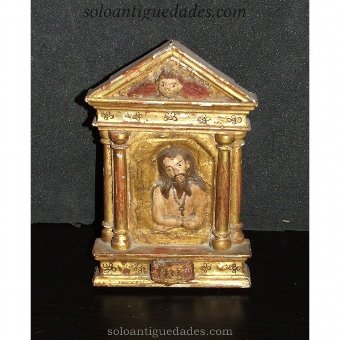 Small altar with relief of Jesus Christ