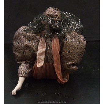 Antique Porcelain doll suit and turban