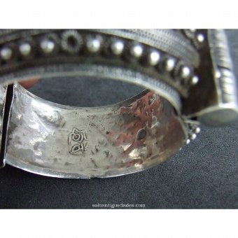 Antique Engraved silver bracelet