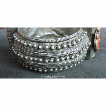 Antique Engraved silver bracelet