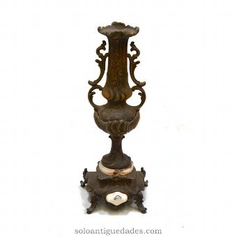 Pair of metal vases