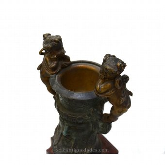 Antique Granite pedestal Vase