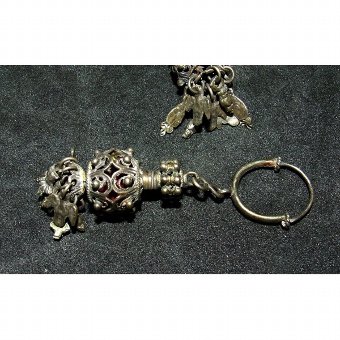 Antique Silver earrings nineteenth century