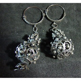 Antique Silver Earrings