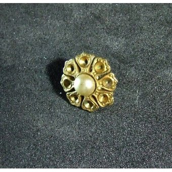 Silver Earring flower-shaped gilt
