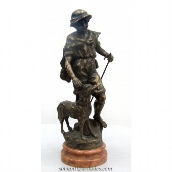 Shepherd with dog Sculpture