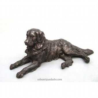 Metal Sculpture Golden Retriever dog