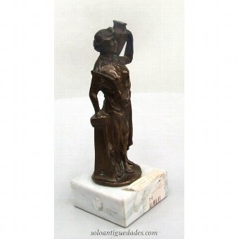 Antique Bronze female sculpture