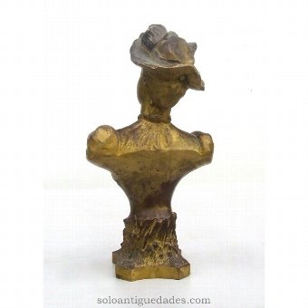 Antique Bronze female bust