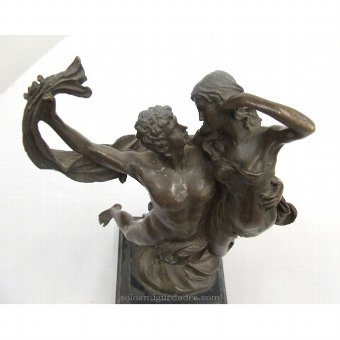 Antique Bronze sculpture of couple dancing